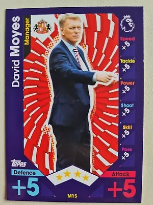 Match Attax 16/17 Season - David Moyes - Tactic Card • £0.99