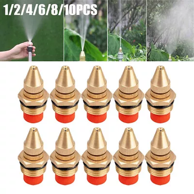 1/2In Brass Misting Nozzle Water Mister Sprinkler Head Lawn Spray Nozzle Kit USA • $8.99