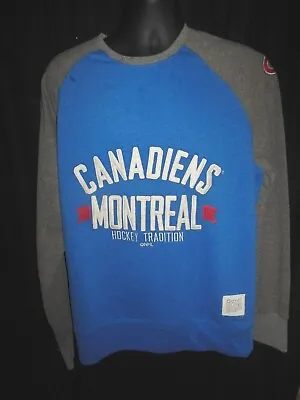 Montreal Canadiens NHL Men's Retro Brand Crew Pullover Sweatshirt Large Or XL • $25.99