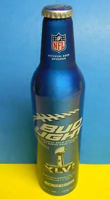 $7.99 • Buy Bud Light Beer Bottle Superbowl New York Giants New England Patriots Football