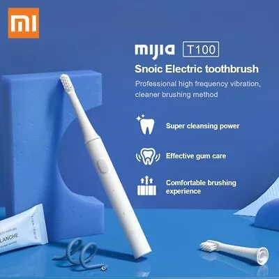 Xiaomi Mijia T100 Sonic Electric Toothbrush USB Rechargeable IPX7 Waterproof • $19.99