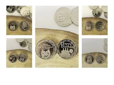 £2.99 • Buy Lucky Coins Engraved Sentimental Keepsake Father Mother Mum Dad Gift Good Luck
