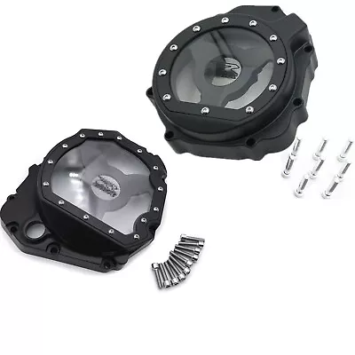 LEFT&RIGHT See Though Engine Clutch Cover For Suzuki GSXR1000 2005-2008 Black • $199.99