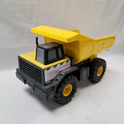 Tonka 354 Mighty Dump Truck Metal Pressed Steel Yellow Hasbro 16  2012 • $15