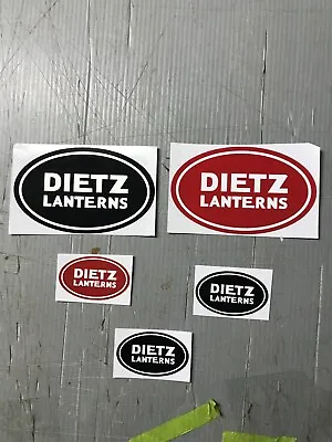 Dietz Lantern Stickers Five Total  Dietz Lantern  Tubular Lantern C T Ham • $8