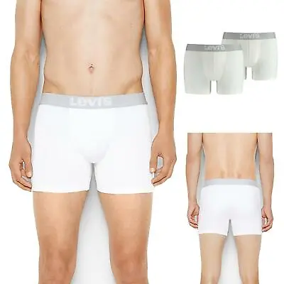 Size XL Levis 2 Pack Boxer Shorts Briefs 200SF  White • £15.99