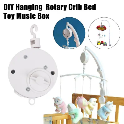 Hanging Rotary Baby Cot Mobile Crib Bed Toys Wind-up Music Box Bell DIY UK HOT • £7.65