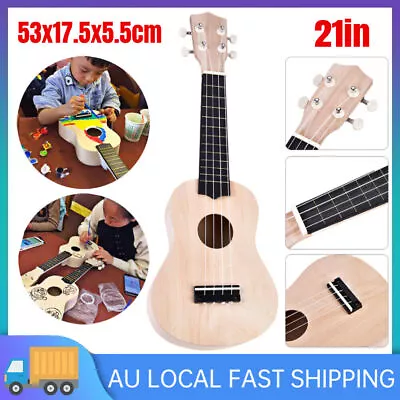 21  	DIY Ukulele Soprano Guitar Ukelele Hawaii Guitar Mahogany W/ Tool & String • $31