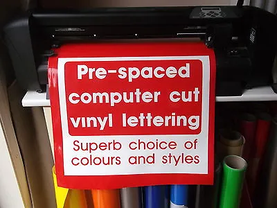Personalised Vinyl Lettering / Decals / Sticky For Making Your Own DIY Signs • £3.25