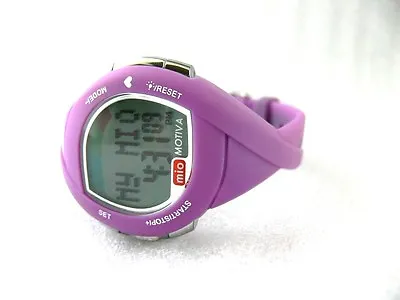 MIO Motiva Petite Heart Rate Monitor Calorie Management Women's Watch ~ Purple • $32.23