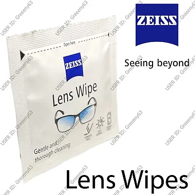 £3.25 • Buy Zeiss Optical Moist Lens Cleaning Wipes Smartphone LCD Laptops Glasses Camera
