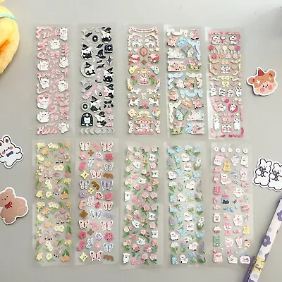 (2pc/All 10) Korean Polco Diary Holographic Cute Sticker Sheet Deco Animals • $9.99