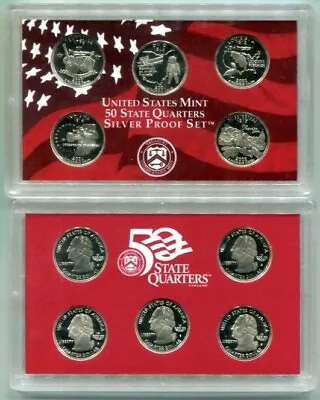 2002-S Silver Proof State Quarter Set - NO BOX Or COA - Fresh - Free Shipping • $33.99