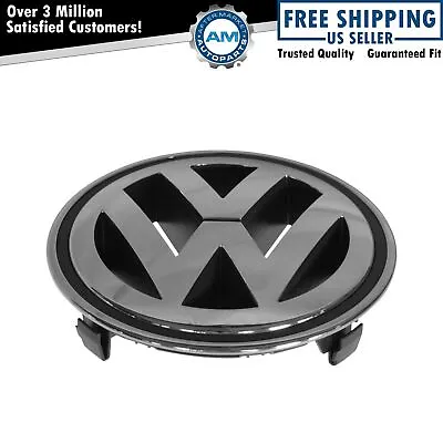 $74.25 • Buy OEM  VW  Grill Emblem 150MM Chrome & Graphite For Passat Jetta Passat CC Tiguan
