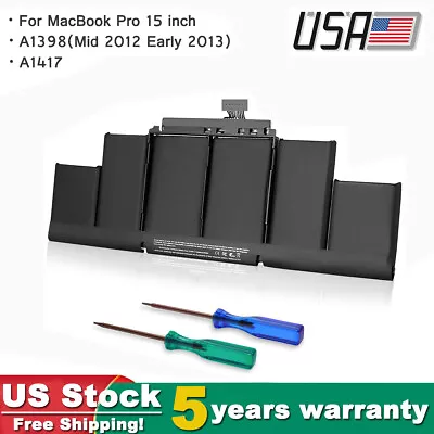 Genuine OEM A1417 Battery For Apple Macbook Pro 15  Retina A1398 Mid 2012 2013 • $45.90