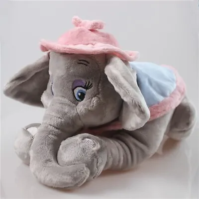 NEW Disney MRS JUMBO The Elephant Dumbo's Mom Grey Pink Soft Plush TOY DOLL 25cm • $25.10