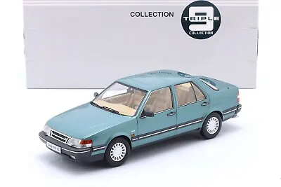 SAAB 9000 CD TURBO 1990 Light Green Metallic - 1/18 - TRIPLE 9 • $84.95