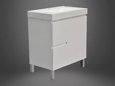 Bathroom Free Standing Vanity Unit 750 With Polymarble Basin & Pop-up Waste • $450