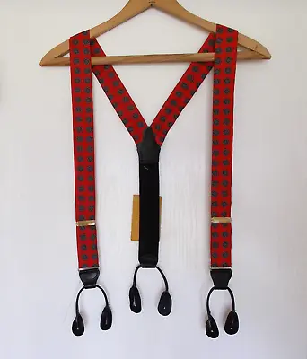 Christopher Hayes Adjustable Y-Back Suspenders Vintage 90's New Old Stock • $21