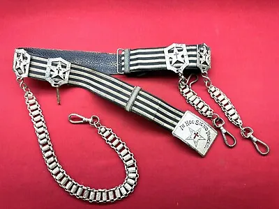 Texas Masonic Knights Templar Belt & Sword Hanger • $110