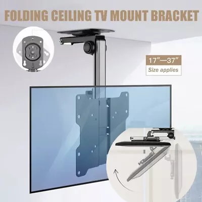 Folding Ceiling TV Mount Bracket17-37’’ Full Motion Tilt Swivel TV Monitor Stand • $74.67