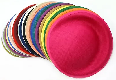 25cm Round Sinamay Dipped Disc Fascinator Hat Base Millinery Craft DIY Supply UK • £6.99