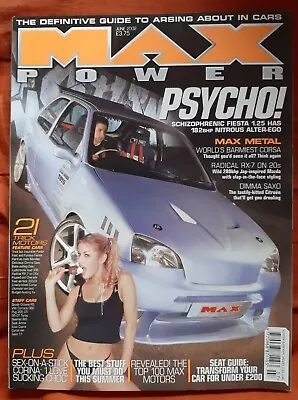Max Power Magazine - June 2002 - Corina Weston - Fiesta Corsa Mondeo RX7 300ZX • £10