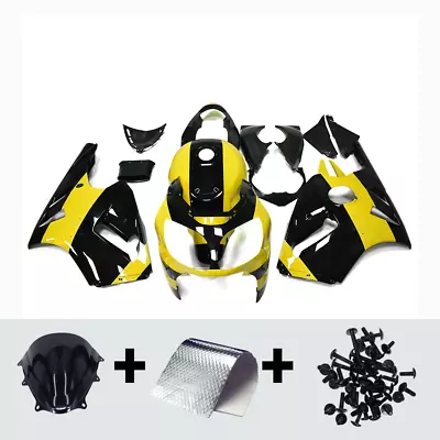 ABS Fairing Kit For Kawasaki 2000 2001 ZX12R ZX-12R 00 01 Bodywork Yellow Black  • $429.95