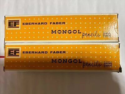17 Vintage Eberhard Faber MONGOL Pencils Number 480 #2 Plus 2 Boxes *NEW* • $30