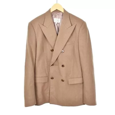 Martin Margiela 14 15Aw Double Peak Lapel Tailored Jacket Wool 50 Brown • $513.38