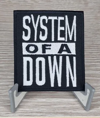 £2.95 • Buy System Of A Down White Patch Embroidered Iron On Or Sew On Badge