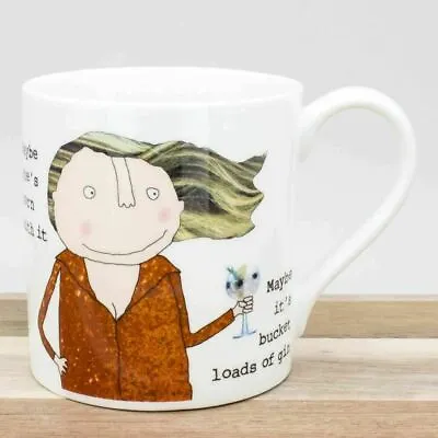 Rosie Made A Thing Mug Bucket Loads Of Gin McLaggan Bone China 350ml Coffee Cup • £16.50