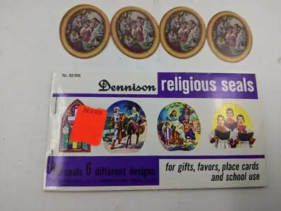 Vintage Dennison Seals 48 Seals - 6 Designs Christmas Religious Plus Extras • $14.99