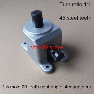 Right-angle Reversing Gearbox Small Steering Gear 90 Degree Bevel Gear • $40