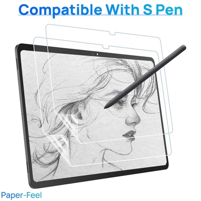 $13.95 • Buy F Samsung Galaxy Tab S9 S8 S7 Plus Ultra S6 A8 Paper Like Matte Screen Protector
