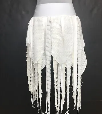 White Mummy Skirt Size Small Medium Fringe Bandage Mermaid Halloween Costume Sea • $55