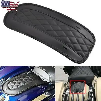 Motorcycle 14.25  Black Vinyl Rear Fender Bib Solo Seat For Harley Street Glide • $14.84