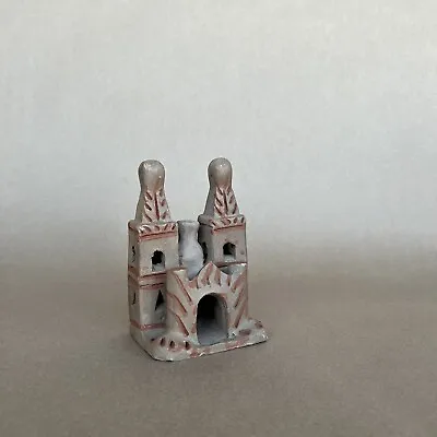 Mexican Pottery Folk Art Clay Mission Style Church Handmade 5.5  • $15
