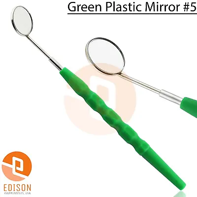 GREEN Dental Mouth Mirror Handle With Mirror #5 Teeth Cleaning Oral Care Tools • $6.86