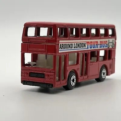 Matchbox Leyland Titan London Bus Around London Rectangle Label 1:124 1988-1991 • £5.99
