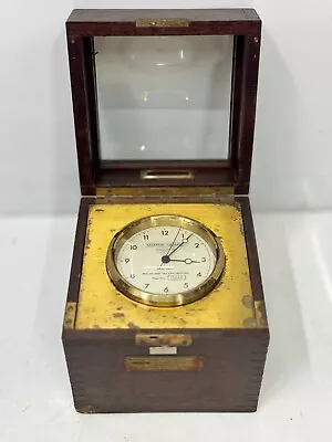 1982 Germany Original Wempe Marine Quartz Old Antique Hainburg Chronometer Clock • $600