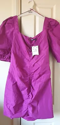 Zara Womens Formall Dress Size L 12.Brand New Purple Color Please Read Descripti • $28