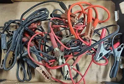 Large Joblot Small Jumpleads - Crocodile Clips  Cable Jump Leads Garage Clearout • £10