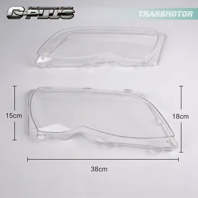 2pc Car Headlight Headlamp Clear Lens Cover Fit For BMW E46 3-series 4Door 02-05 • $26.01