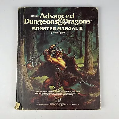 VTG Advanced Dungeons And Dragons Monster Manual 2 Gary Gygax TSR 1983 • $50
