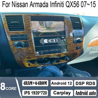 12.1  Android Navigation Car Gps Tesla Style For Nissan Armada Infiniti Qx56 • $705.47