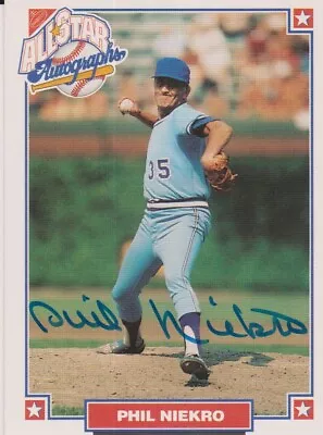 1993 Nabisco All-star *phil Niekro  Autograph  • $7.99