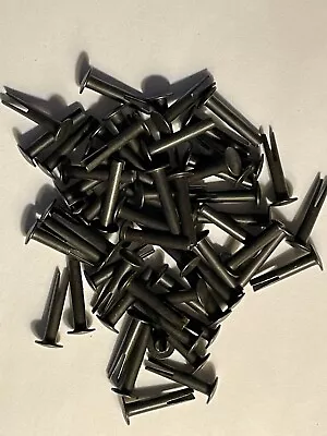 50 ~ 9/64  Diameter X 3/4  Long Black Finish Split Rivets • $11.49