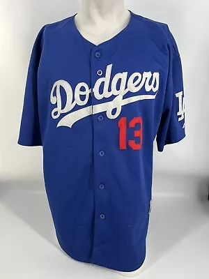 Los Angeles Dodgers Ramirez Majestic Authentic Cool Base Jersey Size 54 Blue • $30
