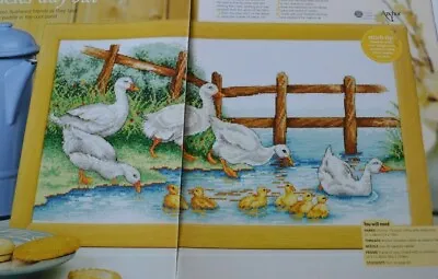 Cross Stitch Chart Only - Wildlife Sampler Ducks & Babies Paddling In The Pond • £1.50